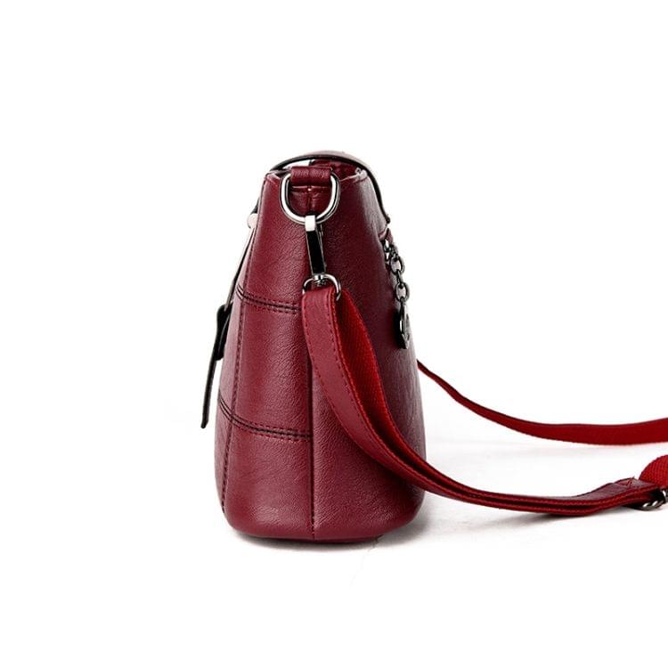 Luxury Messenger Bags Woman Bag Leather Shoulder Bags Tote Bag(Blue)