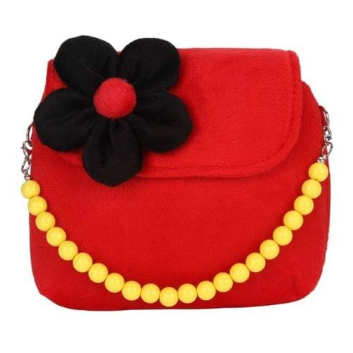 3 PCS Fashion Shoulder Bag Children Girls Princess Flower Messenger Handbag Lovely Purses(Red)