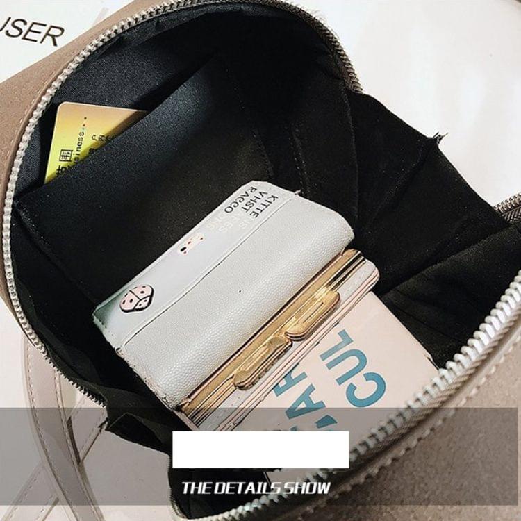 Square Bag Matte PU Leather Single Shoulder Bag Ladies Handbag Messenger Bag (Blue)