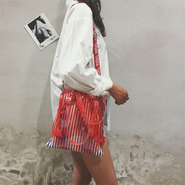 Leisure Fashion Slant Shoulder Bag Handbag (Red)