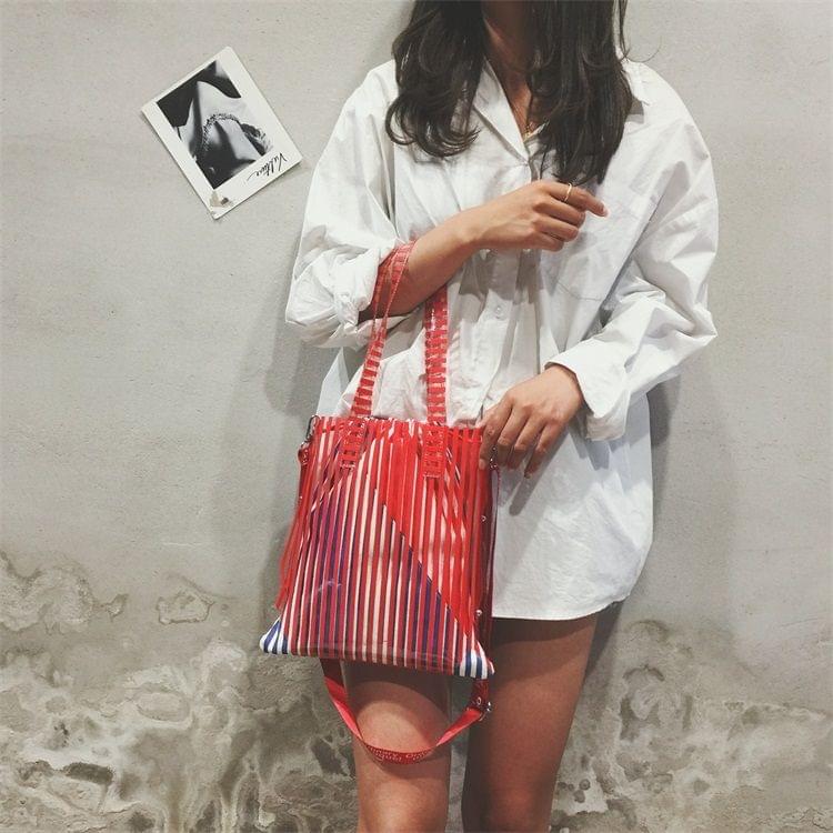 Leisure Fashion Slant Shoulder Bag Handbag (Red)