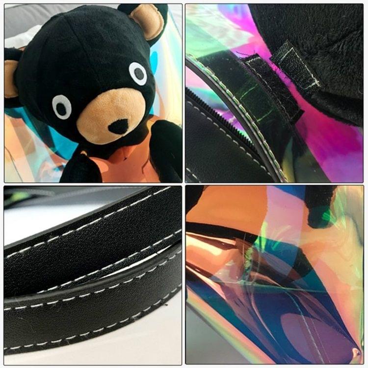 Detachable Ailurus Fulgens Laser Process Casual Shoulder Bag Ladies Handbag Messenger Bag (Brown)