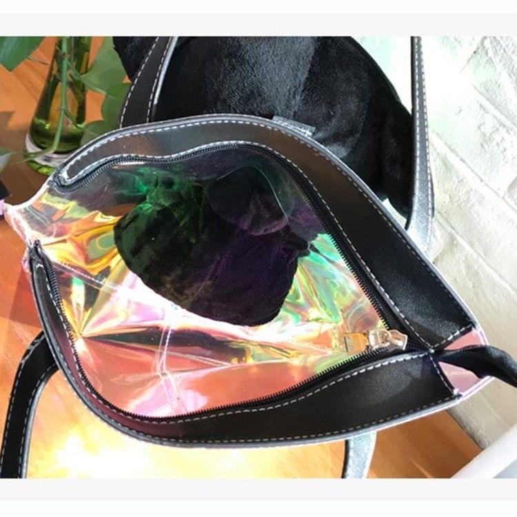 Detachable Ailurus Fulgens Laser Process Casual Shoulder Bag Ladies Handbag Messenger Bag (Brown)