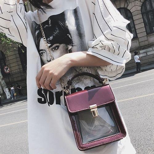 Leisure Fashion Shoulder Bag Messenger Bag Handbag (Wine Red)