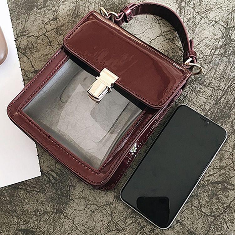 Leisure Fashion Shoulder Bag Messenger Bag Handbag (Wine Red)