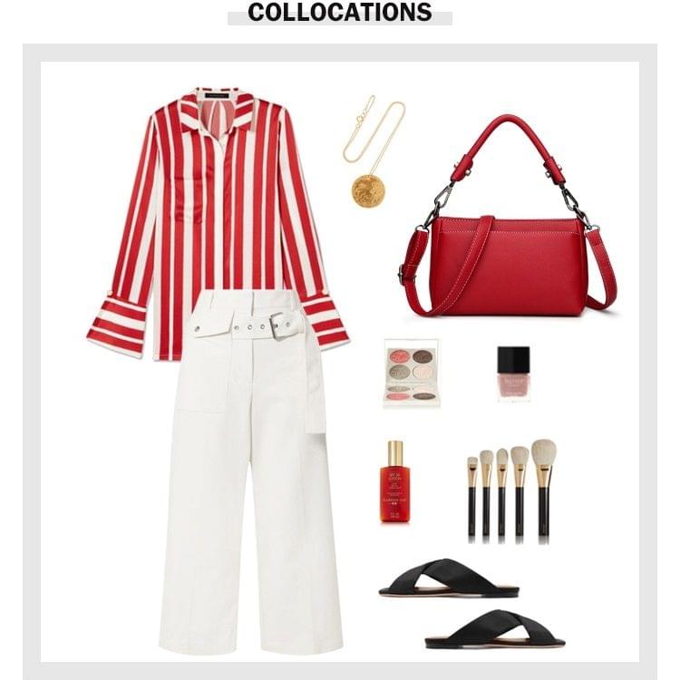 PU Leather Casual Shoulder Bag Messenger Bag Ladies Handbag (Green)