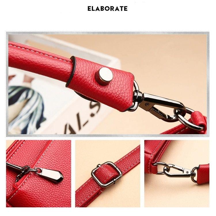 PU Leather Casual Shoulder Bag Messenger Bag Ladies Handbag (Green)