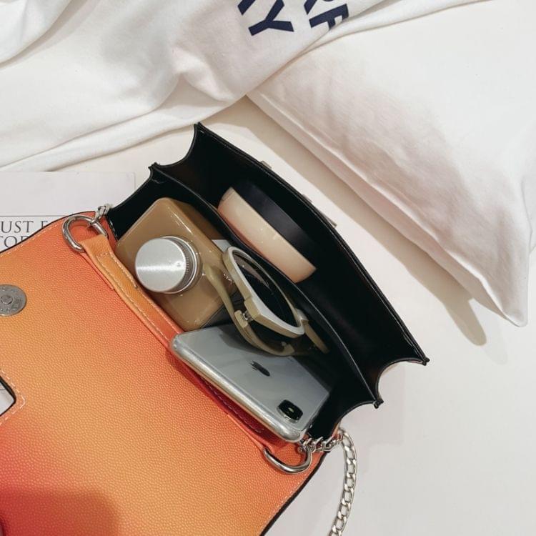 Lock Buckle PU Leather Single Shoulder Bag Ladies Handbag Messenger Bag (Orange)