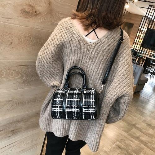 Casual PU Shoulder Bag Ladies Handbag Messenger Bag (White)