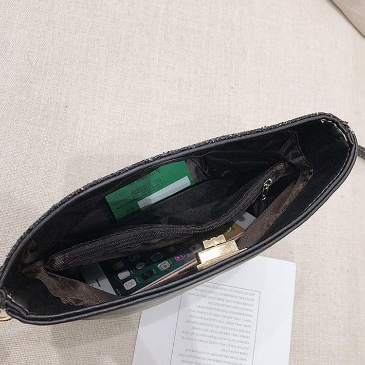 Leisure Fashion Shoulder Bag Messenger Bag (Black)