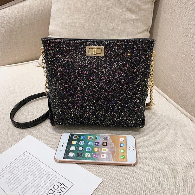 Leisure Fashion Shoulder Bag Messenger Bag (Black)
