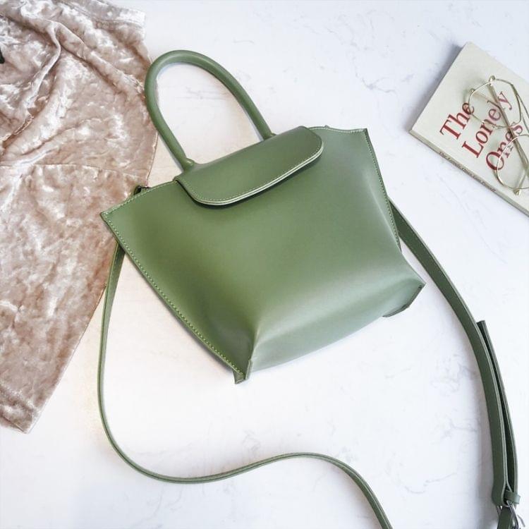 PU Leather Single Shoulder Bag Ladies Handbag Messenger Bag (Green)