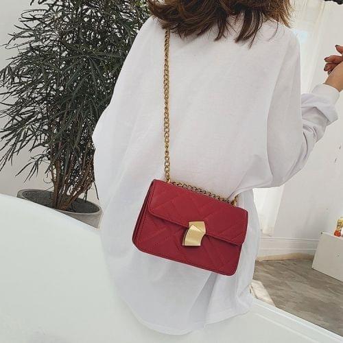 PU Leather Single Shoulder Bag Ladies Handbag Messenger Bag (Red)