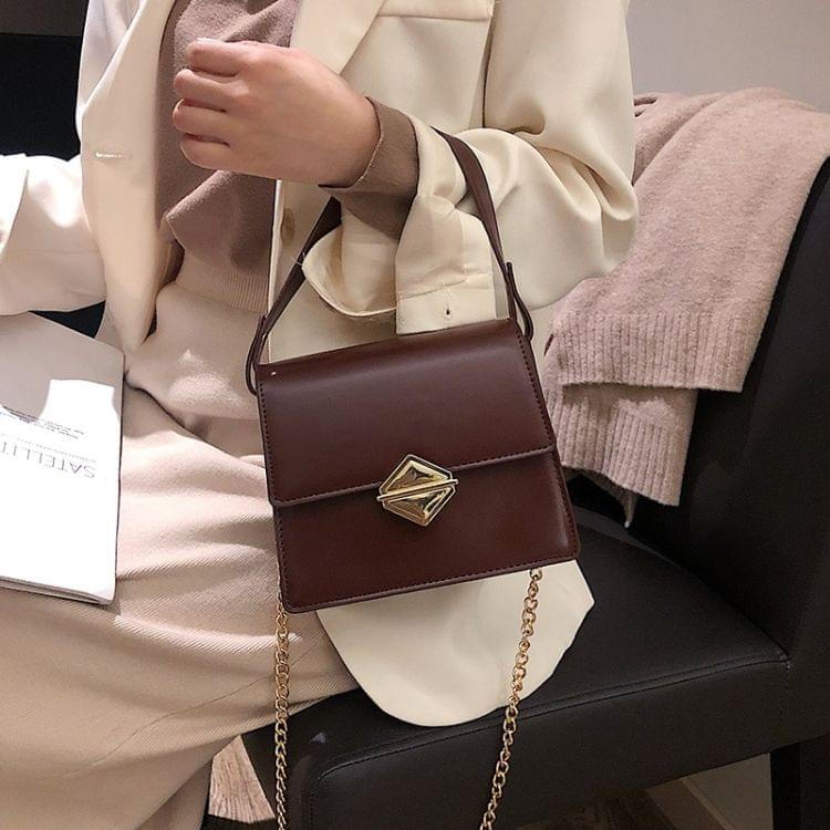 Lock Buckle Casual PU Shoulder Bag Ladies Handbag Messenger Bag