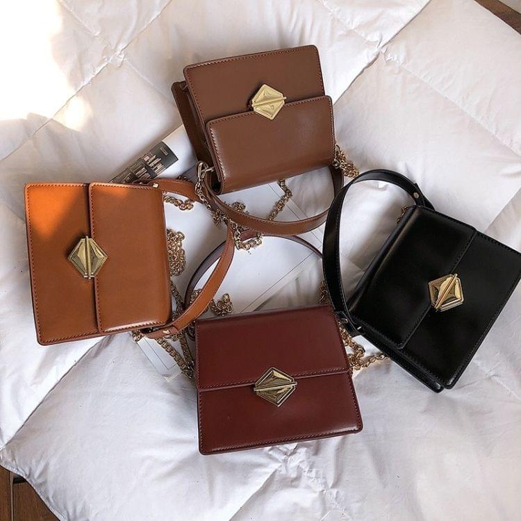 Lock Buckle Casual PU Shoulder Bag Ladies Handbag Messenger Bag
