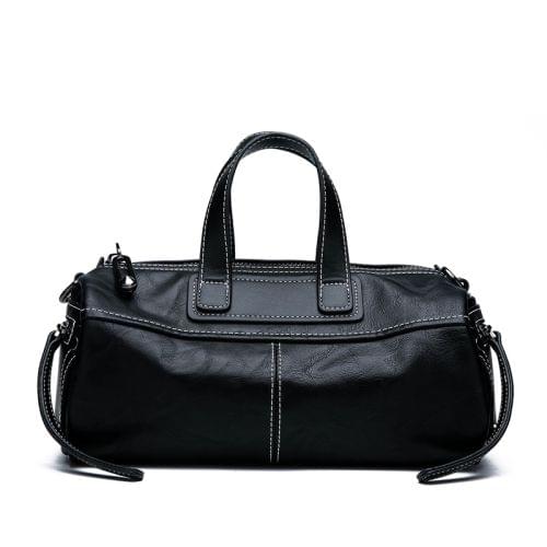 PU Leather Casual Shoulder Bag Messenger Bag Ladies Handbag (Black)