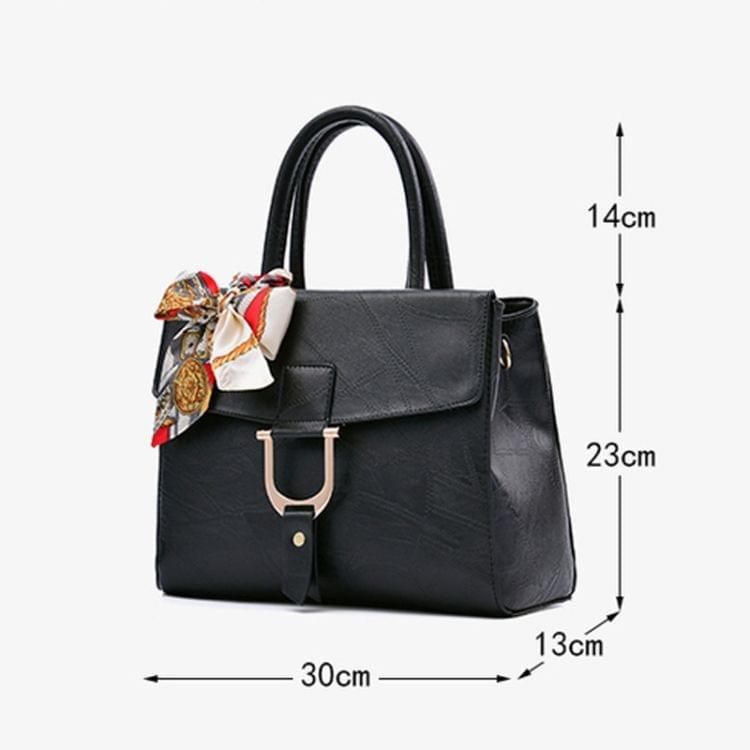 Leisure Fashion PU Slant Shoulder Bag Handbag(Blue)