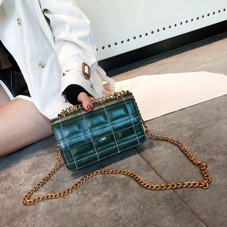 Casual PU Shoulder Bag Ladies Handbag Messenger Bag (Green)
