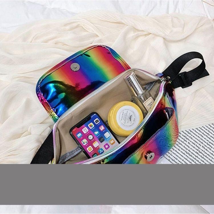 Laser Color PU Leather Waist Chest Bag Single Shoulder Bag Messenger Bag