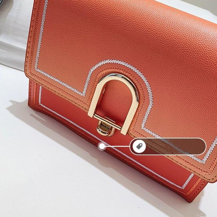 PU Leather Single Shoulder Bag Ladies Handbag Messenger Bag (Pink)