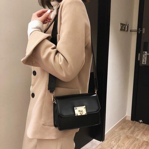 Fashion PU leather single Shoulder Bag Ladies Handbag Messenger Bag (Black)