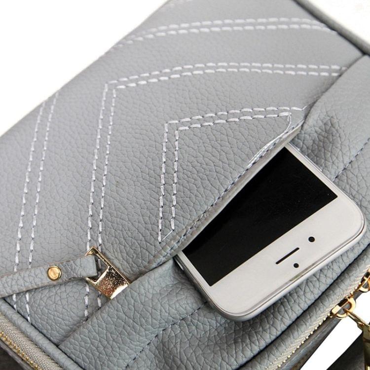 Casual PU Shoulder Bag Ladies Handbag Messenger Bag with Plush Ball