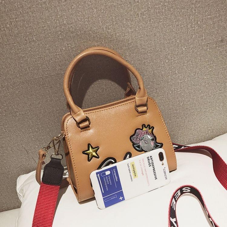 Leisure Fashion PU Leather Slant Shoulder Bag Handbag(Pink)