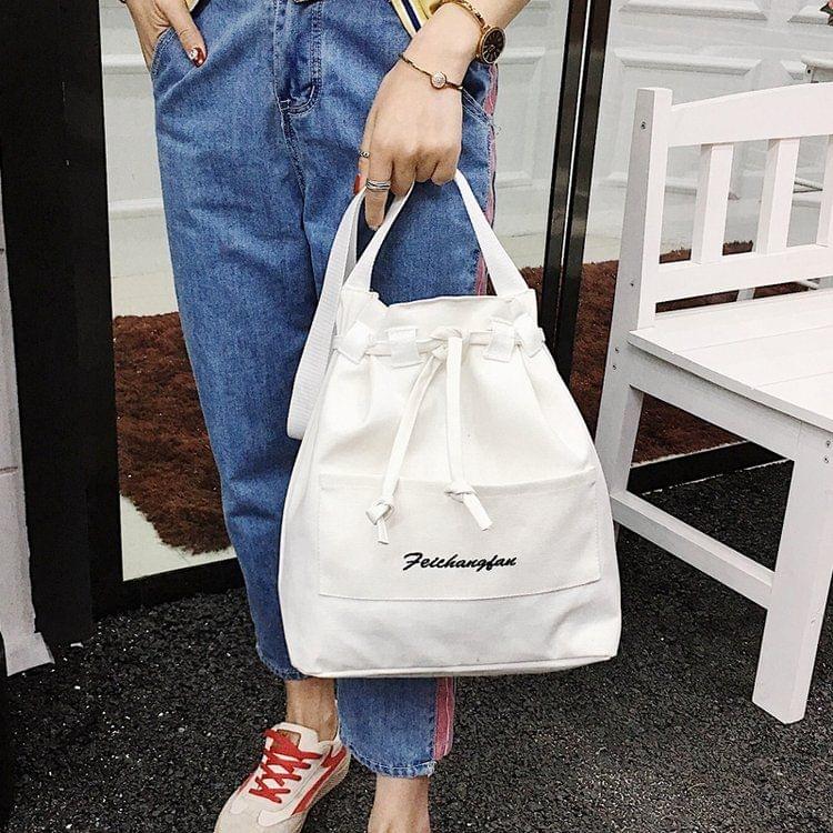Leisure Fashion Slant Shoulder Bag (White)