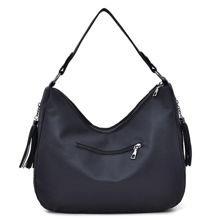 Fashion PU Shoulder Bag Ladies Handbag Messenger Bag (Black)