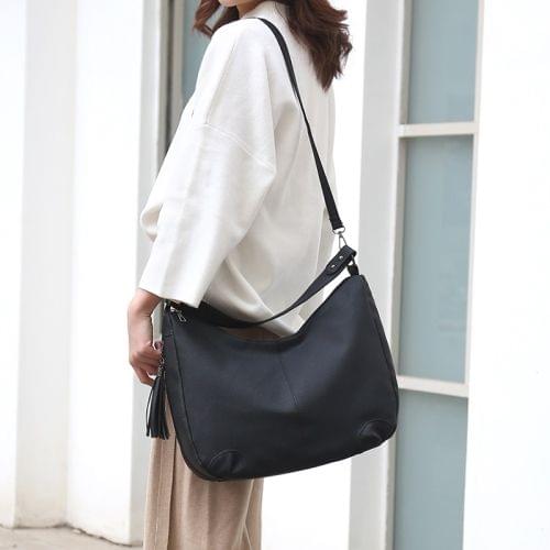 Fashion PU Shoulder Bag Ladies Handbag Messenger Bag (Black)