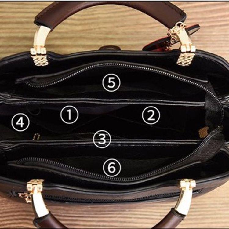 Leisure Fashion PU Slant Shoulder Bag Handbag(Pink)