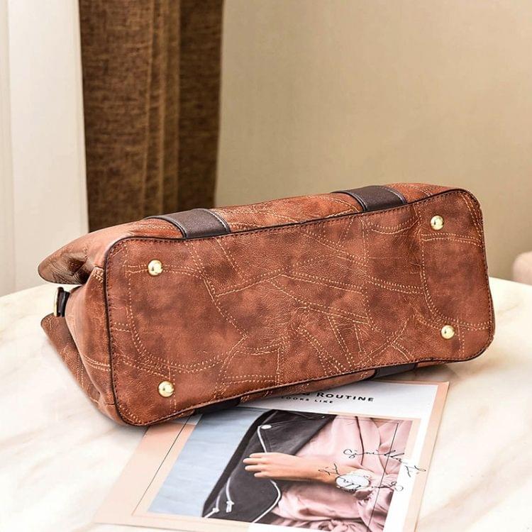 Leisure Fashion PU Slant Shoulder Bag Handbag(Grey)
