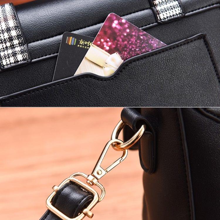 Leisure Fashion PU Slant Shoulder Bag Handbag(Green)