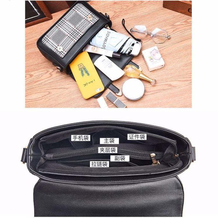 Leisure Fashion PU Slant Shoulder Bag Handbag(Green)