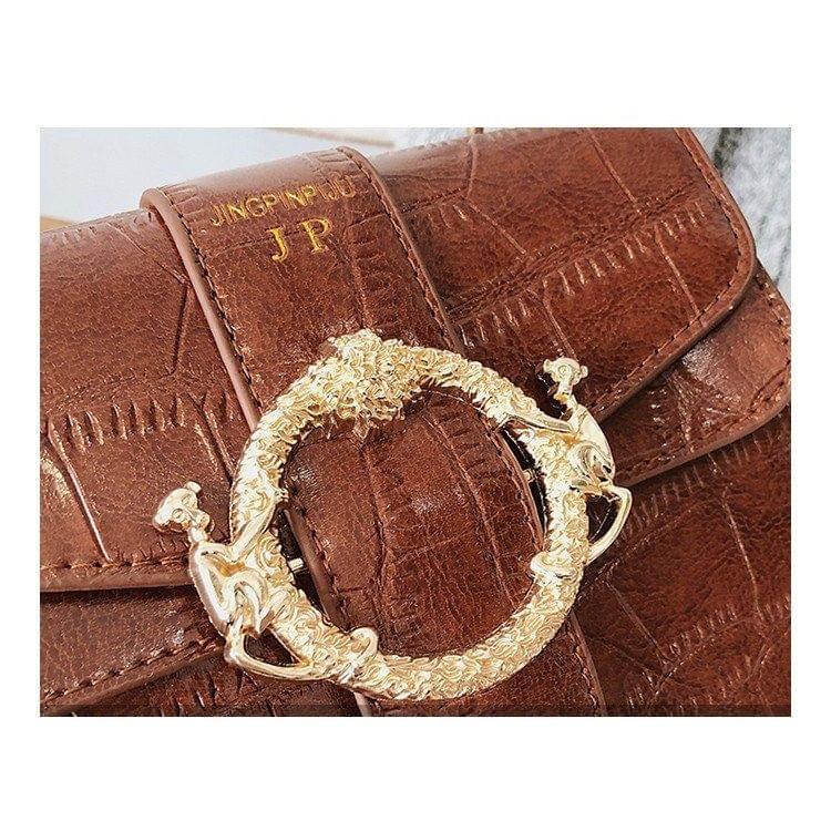 Casual PU Shoulder Bag Ladies Handbag Messenger Bag (Coffee)
