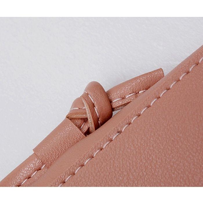 Leisure Fashion PU Leather Slant Shoulder Bag Handbag(Light Brown)