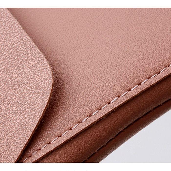 Leisure Fashion PU Leather Slant Shoulder Bag Handbag(Light Brown)