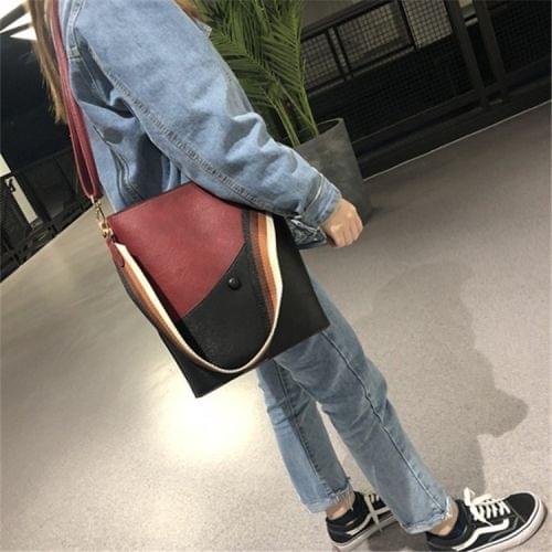 Multifunctional PU Leather Shoulder Crossbody Bag Women Handbag (Red)