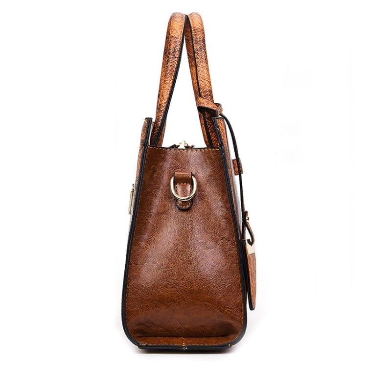 Casual PU Shoulder Bag Ladies Handbag Messenger Bag (Grey)