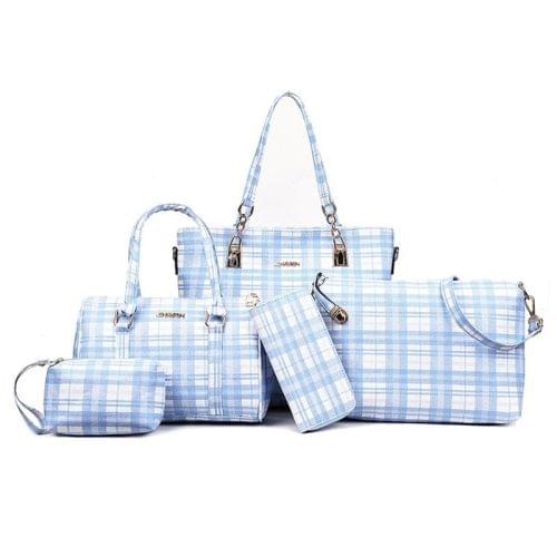 5 in 1 Lattice Pattern Shoulder Bag Ladies Handbag Messenger Bag Traveling bag