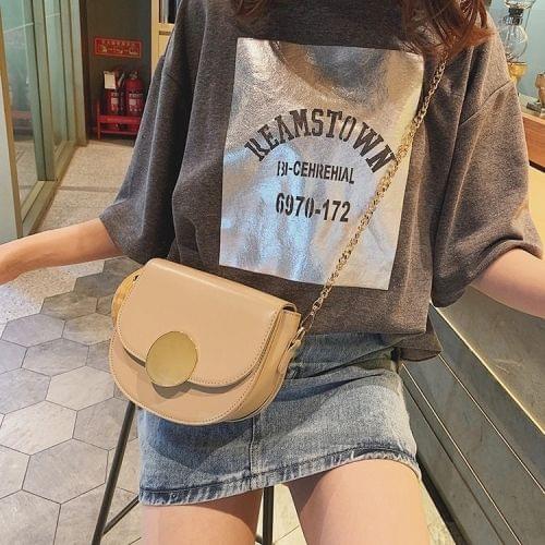 PU Leather Single Shoulder Bag Ladies Handbag Messenger Bag (Brown)