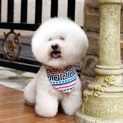 Cute Triangle Pet Eating Neckerchief Bib, Size: M (Neck Circumference: 35 - 42cm), Random Pattern Delivery