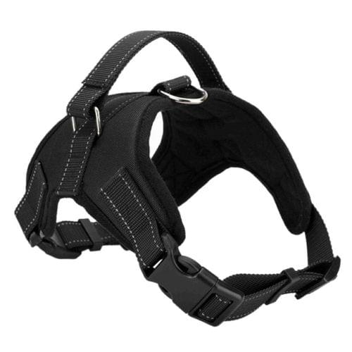 Adjustable Harness For Small Medium Large Dogs Pet Walking Hand Strap, Size:L(Black)