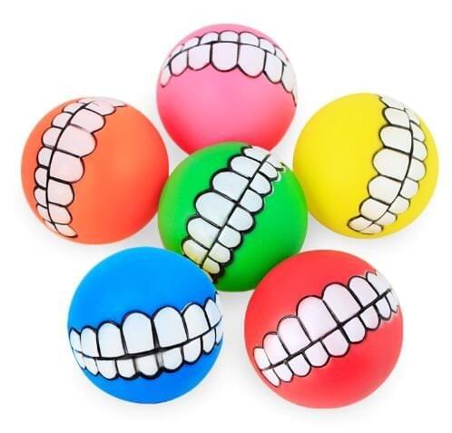 2 PCS Teeth Sounding Bite Dog Toy Pet Supplies, Size:9.0cm(Color Random)