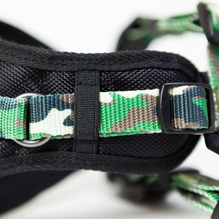 Tuffhound 1628 Adjustable Dog Chest Strap Collar Belt,Size:S, 2x40x(46-56)cm(Green)