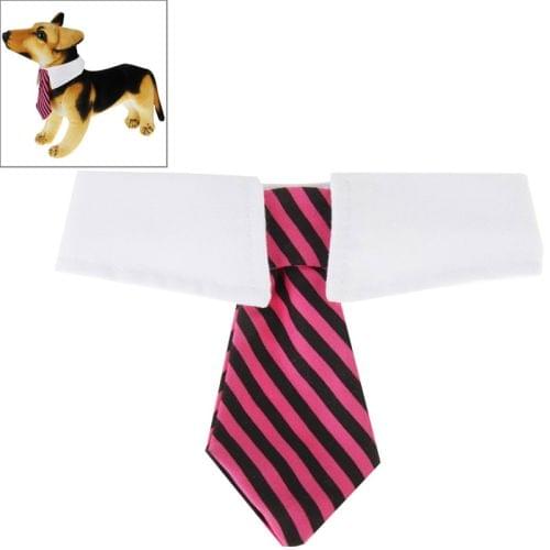 Pet Dog Bow with Hook Loop Sticky(Magenta)