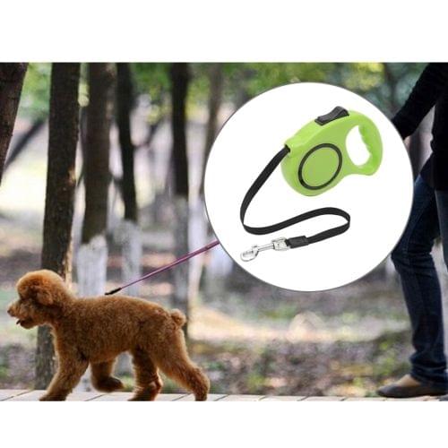 Pet Retractable Leash Automatic Extending Pet Walking Leads, Length: 3m(Green)