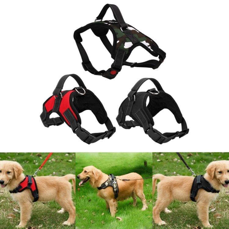 Adjustable Harness For Small Medium Large Dogs Pet Walking Hand Strap, Size:S(Black)