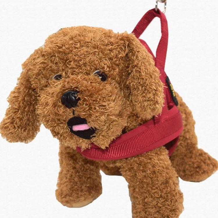 Pet Dogs Nylon Comfortable O-ring A7 Chest Harness Lead Leash, Size: S, Adjustable Range: 50-62cm(Wine Red)