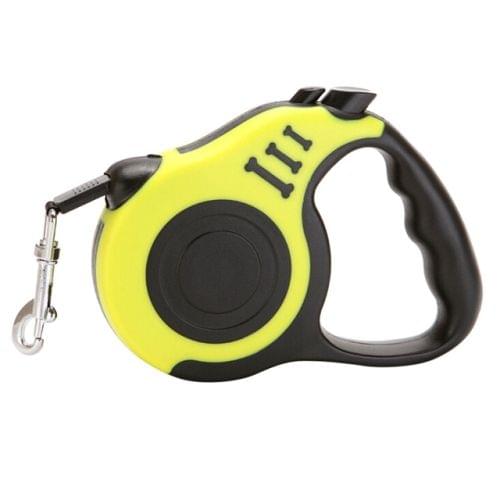 Retractable Dog Leash Automatic Flexible Dog Puppy Cat Traction Rope Belt Dog Leash for Small Medium Dogs Pet Products, Size:5m(Yellow)